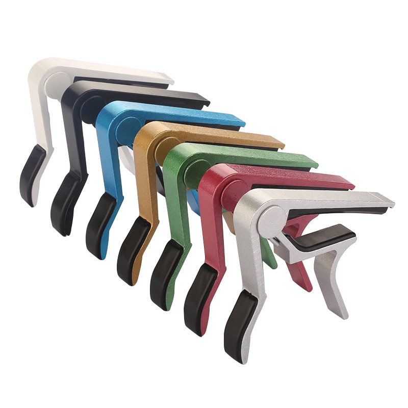 Universal capo gitarr tillbehör snabbbyte klämma nyckel aluminiumlegering metall akustisk klassisk gitarr capo för gitarr delar