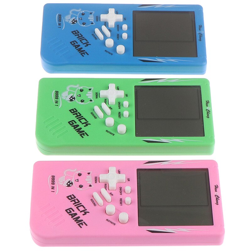 Grand écran classique Machine de jeu de poche Tetris brique jeu enfants Machine de jeu 26 jeux