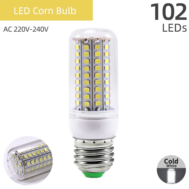 =(K)= Lamp UVC UV Germicidal Bulb E27 LED Corn Lights Sterilizer Lamp Ozone Light Bulb Indoor Disinfect Light E27 Ultraviolet: Corn Bulb Cold White