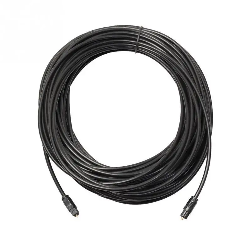 Dla Toslink Pozłacany cyfrowy optyczny kabel audio 1m 1.5m 2m 3/5m 10m 15m 20m SPDIF MD DVD Pozłacany kabel Wysoka jakość #