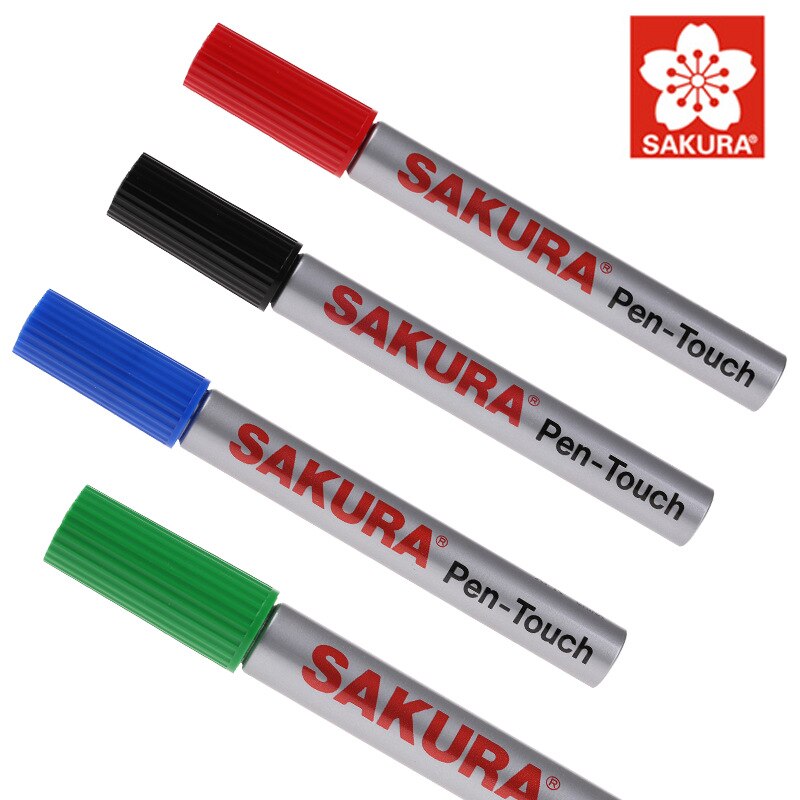Sakura Enkele Kop Olie Marker Pen Student Kantoor Waterdichte Marker Pen Optische Disc Pen