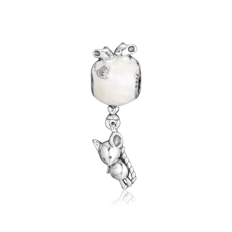 Perline 925 Sterling Silver New York Mette In Evidenza Ciondola il Fascino Misura Pendenti E Ciondoli Bracciali Gioielli FAI DA TE per Le Donne Degli Uomini del Regalo 02775: Mouse Balloon