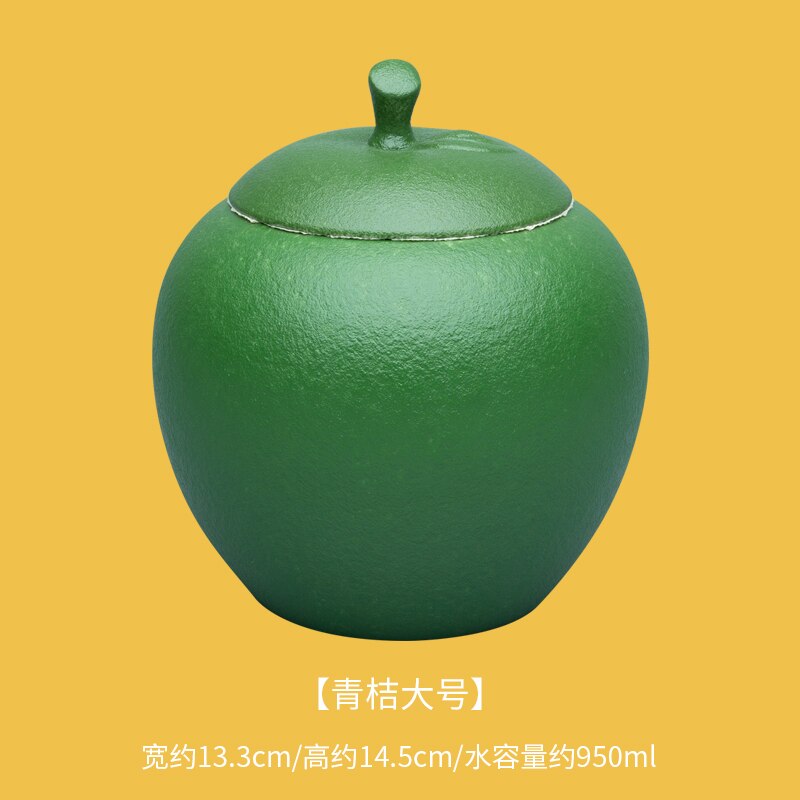Travel tea caddy mini keramiska tepåse behållare personalisering godis torkad frukt teburk te matcha te förvaringsbox  ac50te: Stil 3- stor