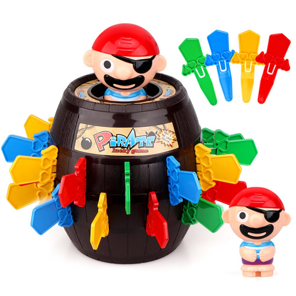 Verrassing Pirate Barrel Grappige Lucky Stab Pop Up Party Game Speelgoed Voor Kinderen Kids Volwassenen Jongens Meisjes Familie Game Speelgoed novelty