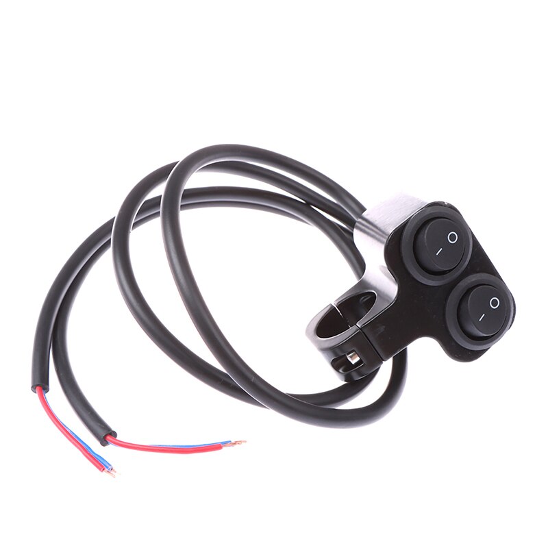 22mm Universele Motorstuurschakelaar – Dubbele Bediening Voor Koplamp, Mistlamp, Rem & Claxon – Aluminium, Waterdicht – 7/8 Inch Stuur
