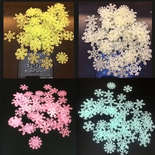50 Pcs Luminous Aufkleber Glow In Dark Diy Weihnachten Kinder Zimmer Licht Up Spielzeug Jungen Mädchen Fluorescent Snowfla Spielzeug ke spielzeug