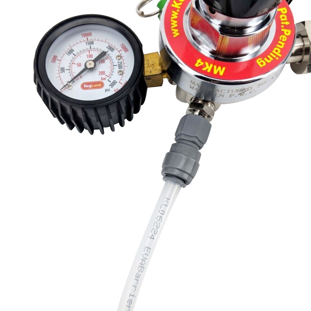 Kegland MK4 Regulator - CGA320 (6.5bar PRV &amp; 100psi Gauge) HOMEBREW