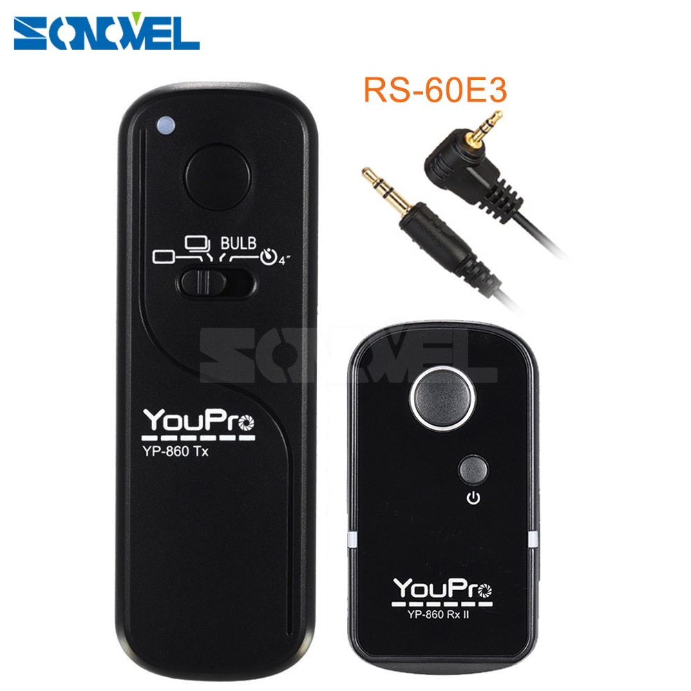 Wireless Shutter Release Remote Control RS-60E3 For Canon PowerShot G1 X Mark II G10 G11 G15 G16 G12 G3X G5 X G1X SX50 SX60