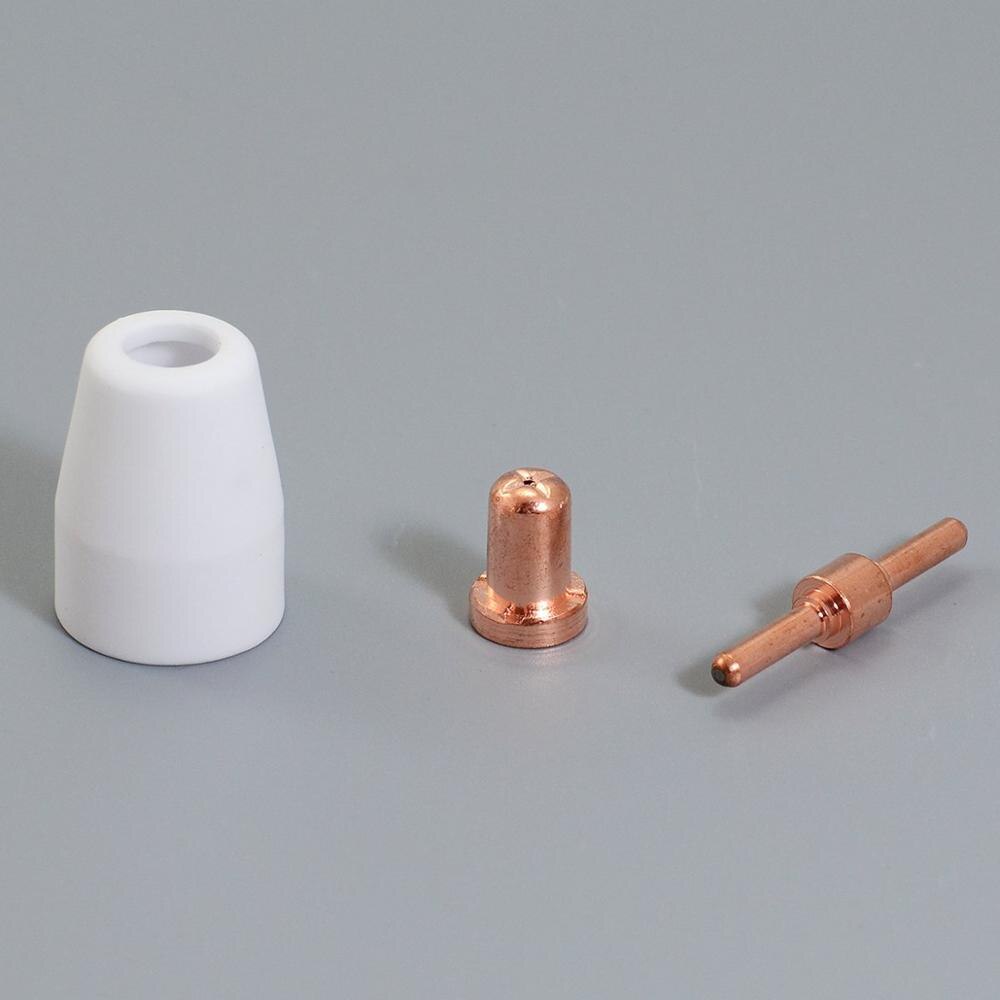 ESAB/L-TEC PT-31 JG-40 WSD-LG40 Plasma Electrode Tips Nozzle Extended Shroud Shield Cup Kit Fit CUT 50D 50 Plasma Cutter 70pcs