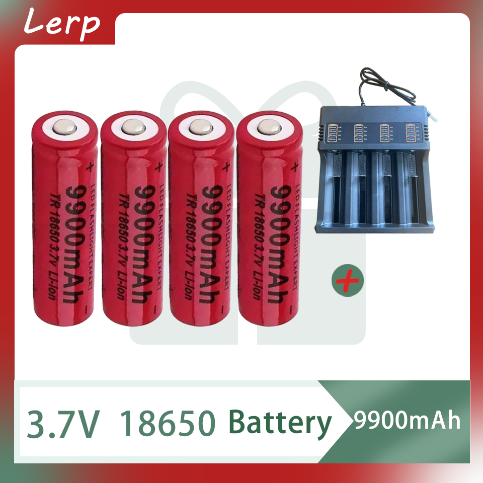 Advanced 18650 3.7V 9900mAh Li-Ion Rechargeable Battery: Optimized for High-Performance LED Flashlights