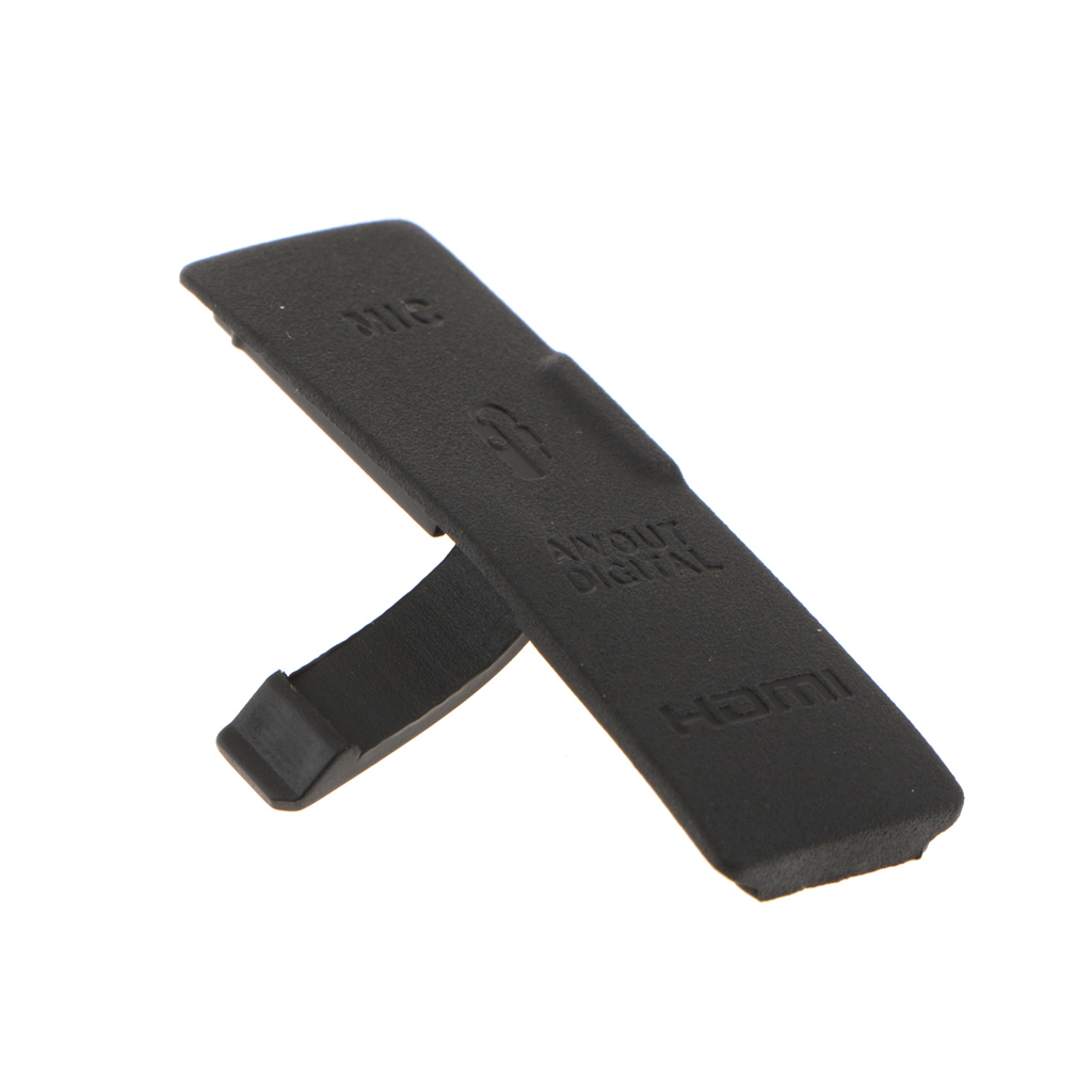 1 tapa de interfaz USB/HDMI AV IN/Video OUT cubierta de goma para Puerto de piel para Canon EOS 550D-negro duradero y de larga vida útil