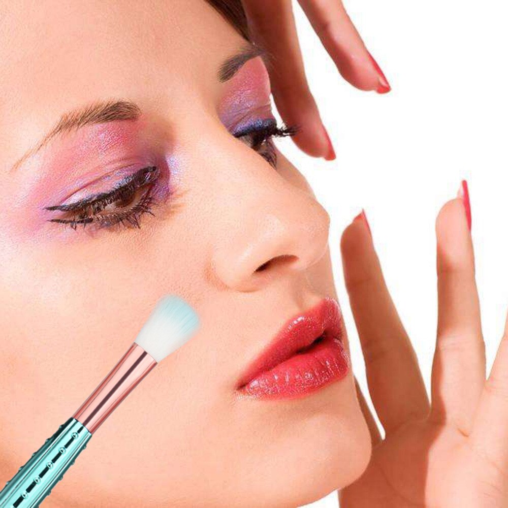 Multicolore 11 pièces Fony Cactus maquillage Nylon fondation de cheveux sourcil Eyeliner Blush cosmétique correcteur pinceaux directe