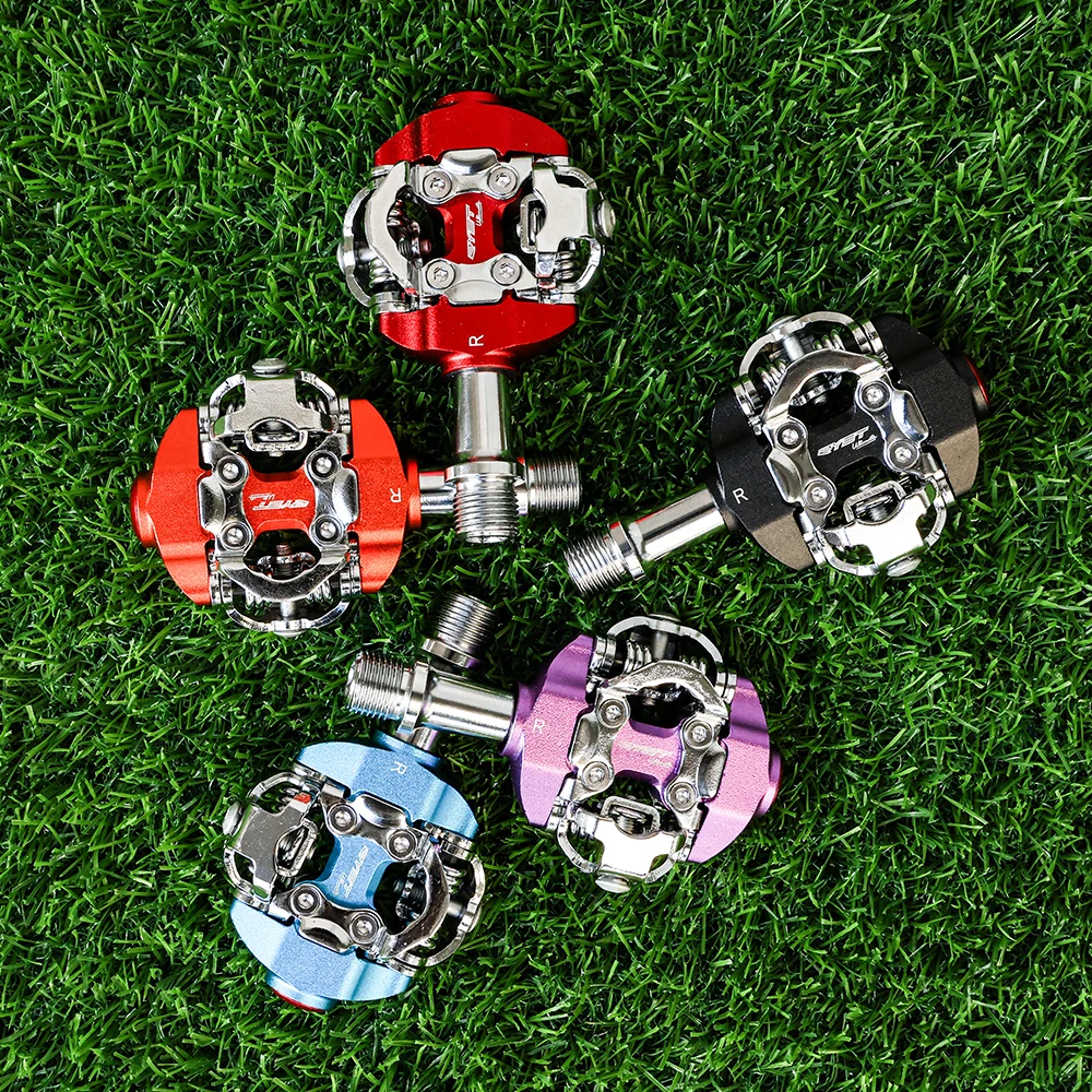 RYET MTB Pedal SPD Clipless Ultralight Mountain Bike Pedals Bicycle Dual Platform Footboard Clipless Cycling Bike Parts