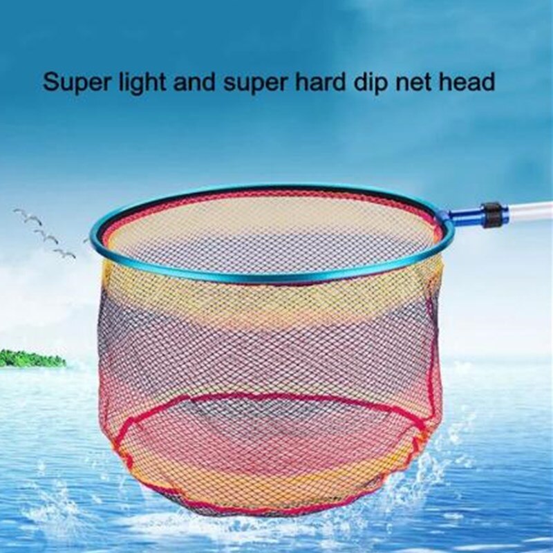 Nylon Fishing Net Foldable Fishing Tool Nylon Landing Dip Mesh Deep Immersion Fishing Christmas