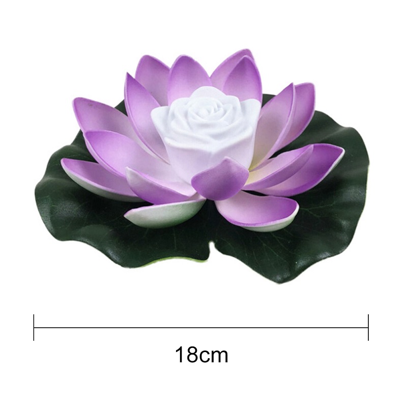 LED Lotus Light Landscape Blessing Wishing Light For Lake Gradient Light Garden Supplies: ZLS