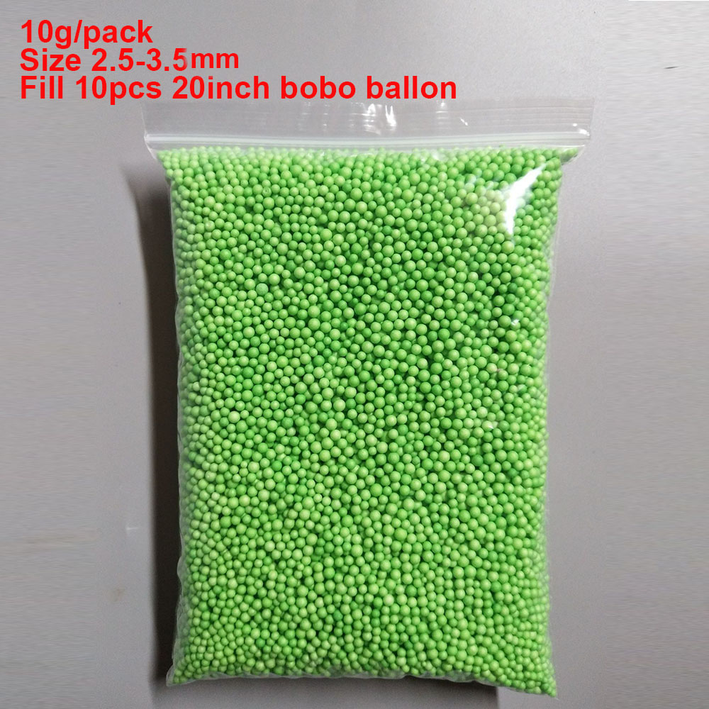10g 2.5-3mm Foam Beads Colorful Styrofoam Beads Foam Balls Arts Crafts Party Decorations Boxes Vase Bobo Ballon Fillter: Pieces of red