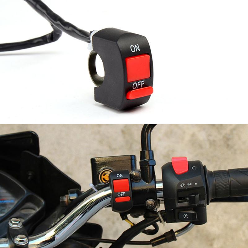 Motocicleta interruptores bala conector interruptores del manillar en/botón conector de interruptor de botón de empuje Accesorios Moto ZXPY1