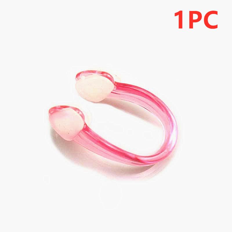 Soft Nose Clip Unisex Silicone Swimming Nose Clips Waterproof Nose Clip for Children Adult Water Sports Accessories: 1PC Pink