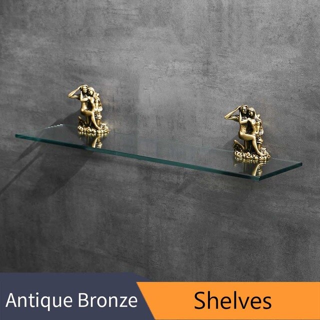 Romantisk serie bronze badeværelse toiletpapirholder vægmonteret håndklædestang toiletbørsteholder badeværelse tilbehør  w6400