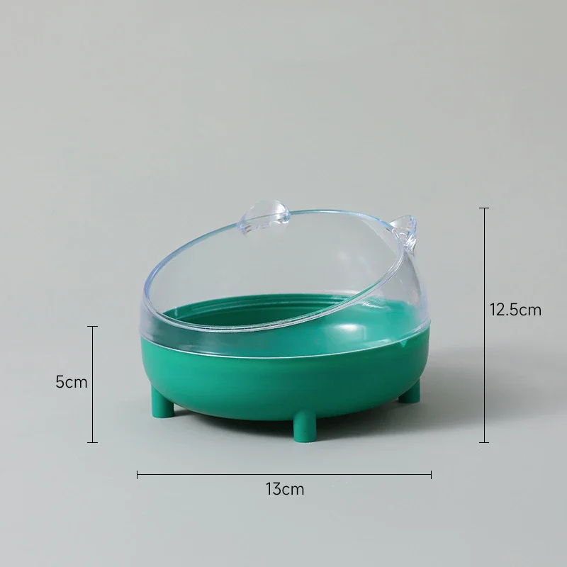 Caja de arena para hámster para mascotas, baño, casa para mascotas, contenedor de baño de arena transparente, lavabo de arena, oso dorado, ardilla, baño para mascotas pequeñas: Marrón oscuro