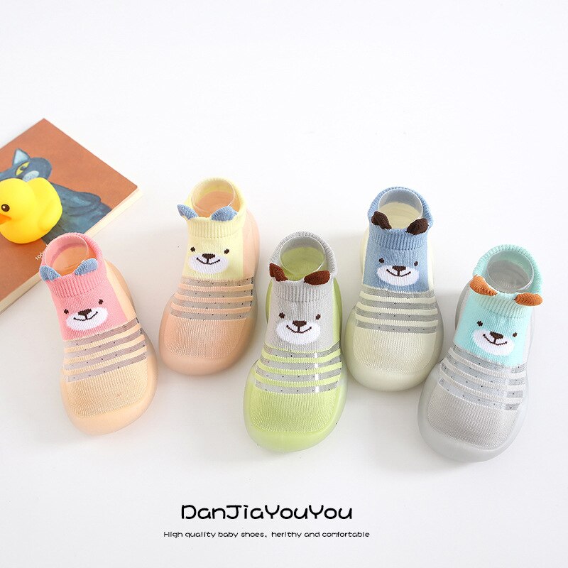 Baby Boy Girl Toddler Non-slip Indoor Floor Anti-slip Slippers Baby's Outdoor Breathable Cotton Sock Shoes Toddler socks