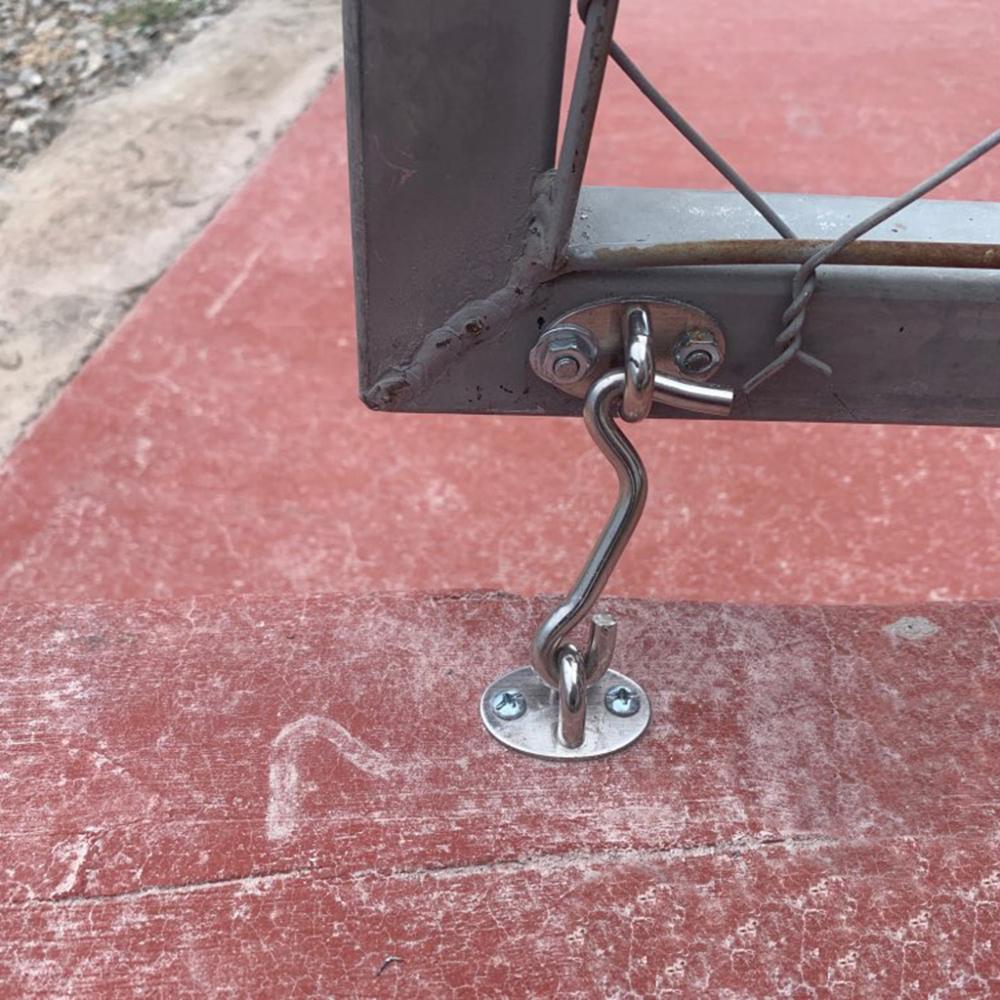 Stainless Steel Window Door Latch Security Lock Cabin Garage Barn Door Easy Hook Privacy Eye Lathes