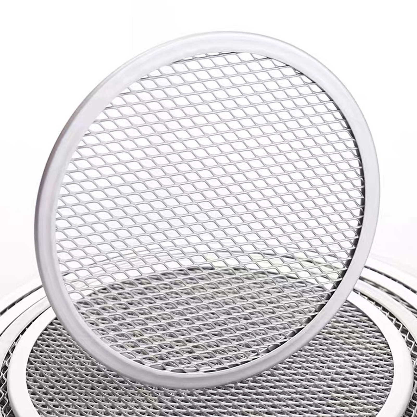 Pizza Pannen 6/8/9/10 Inch Bbq Grill Netting Toast Brood Bakken Lade Multi-Functionele Barbecue Plaat non-stick