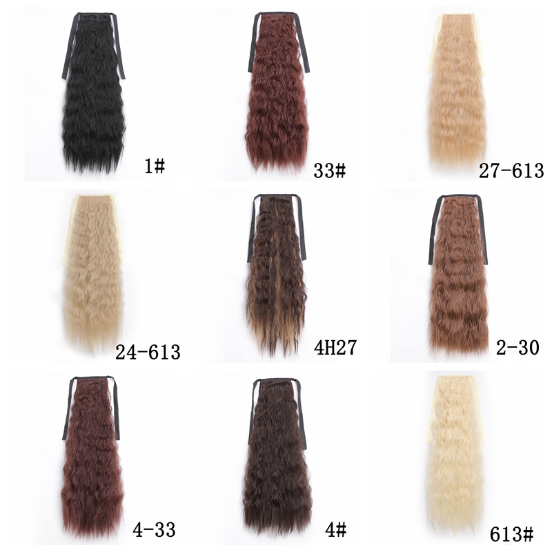 LISI HAIR Long Straight Clip In Tail False Hair Ponytail Hairpiece With Hairpins Synthetic Pony Tail Extensions