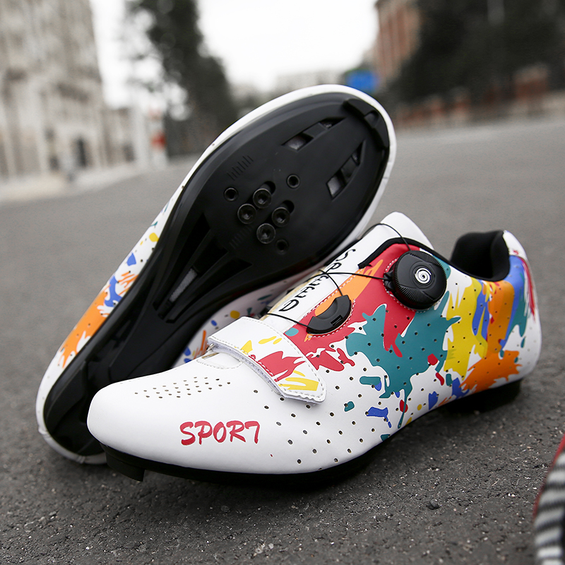 Herren Damen Kompatibel mit Peloton drinnen Reitschuhe Rennradschuhen mit suchen SPD SL Delta Stollen draussen Pedal Fahrradschuh