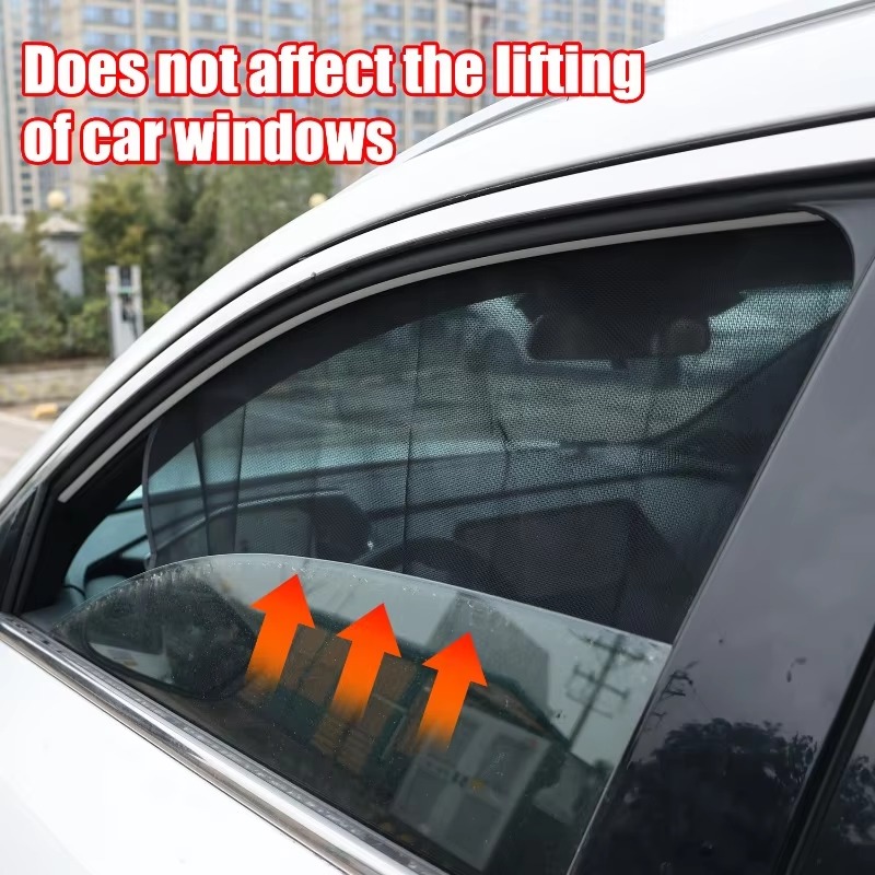 1 ~ 4PCS Magnetische Auto Sonnenschutz Vorhänge Sommer Schutz Seite Fenster Shades Faltbare Auto Sonnenschutz Vorne Hinten Auto zubehör