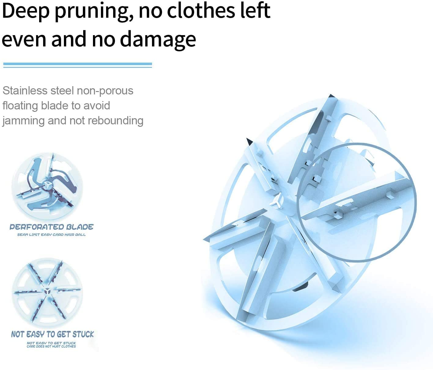 Fabric Shaver Electric Portable Clothes Hair Ball Trimmer With Six Blades For Efficient Hair Ball Removal With Usb Charging