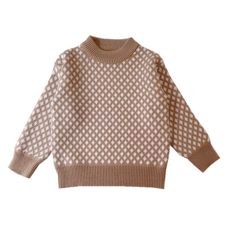 Suéter fino para niños y niñas, ropa de primavera, nueva de punto, camisas para niños, disfraz infantil cálido de