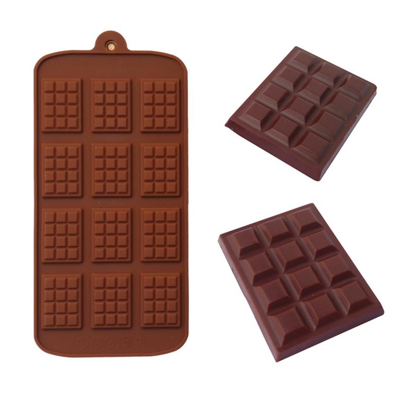 Non-stick Silicone Waffle Mold Kitchen Bakeware Cake Mould For Oven Chocolate Ice Baking Party Wedding Dessert Mold Tool Decor