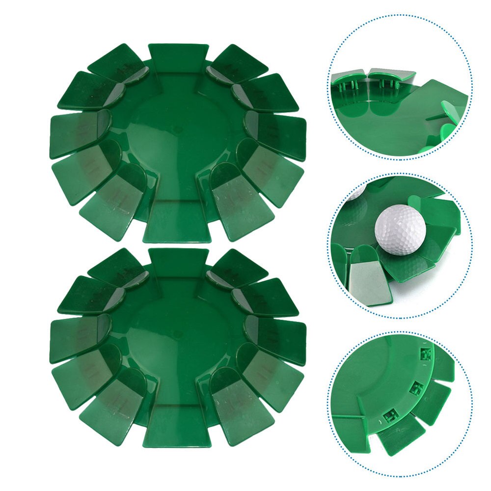 2 Pcs Golfs Practice Hole Golfs Putter Practice Hole Training Aid Device