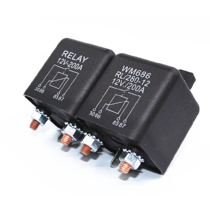 Relé de arranque de energía de emergencia de coche DC 12/24V 1,8/4,8 W 200A arranque/pieza continua Y98C