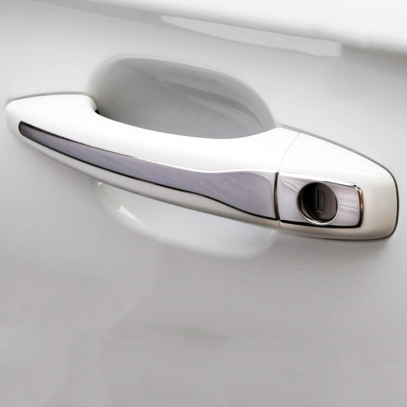 Fit Voor Peugeot 3008 207 308 407 Citroen C4 C6 Chrome Deurklink Cover Sierlijst Roestvrij Cap Bezel overlay Protector