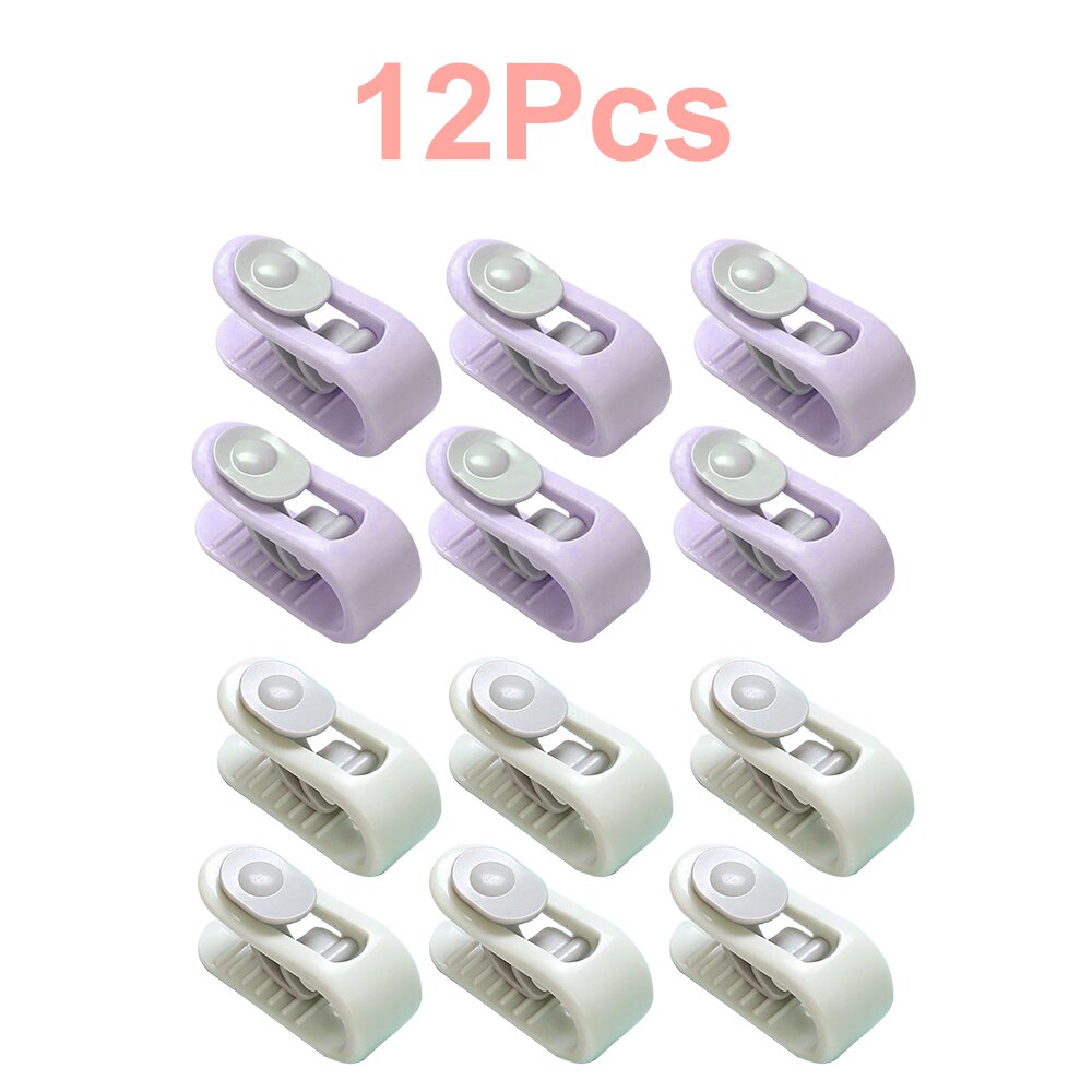 Pinzas antideslizantes para edredón, fijador de sábanas de cama, sujetador de ropa para dormir, 6/12 piezas: 12 pcs Set A