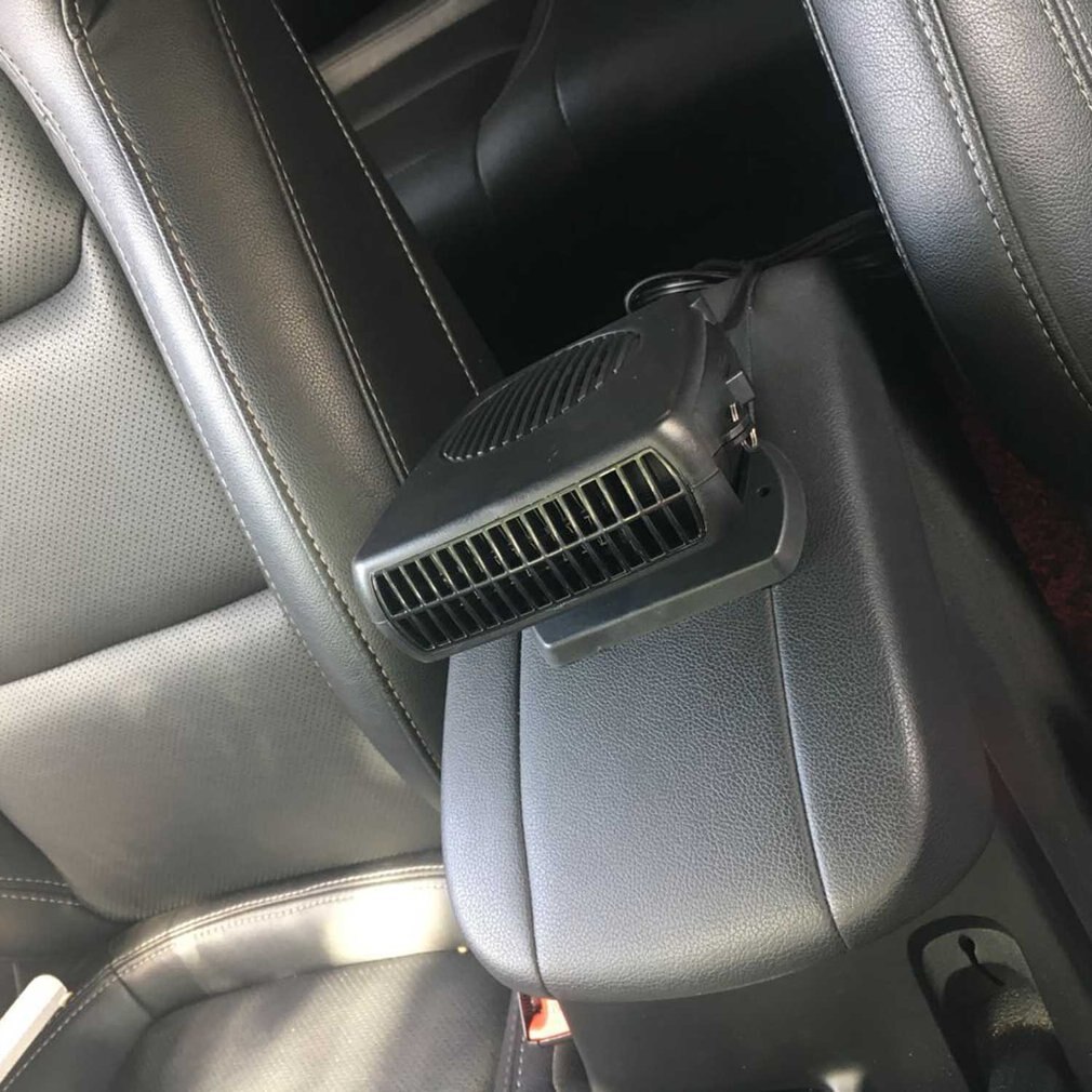 Draagbare Auto Ventilator 2 In 1 Elektrische Auto Ventilator Met Koeling & Verwarming Functie Ontdooier 12V 3- outlet Plug Sigarettenaansteker