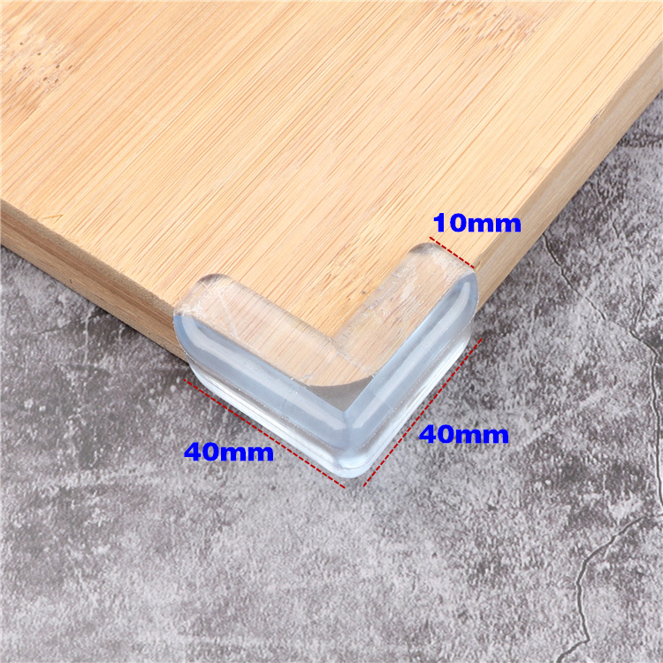 Protector de esquina de silicona para muebles, funda de seguridad Anticolisión de vidrio para mesa, borde de esquina, cojín Protector para bebé, 4/8/16 piezas