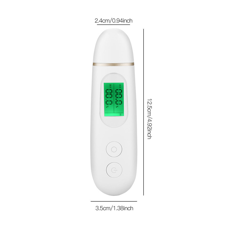 Digital Skin Analyzer Face Moisture Monitor Facial Massager Oil Content Detector Lady Face Elasticity Test Pen LED Display 31