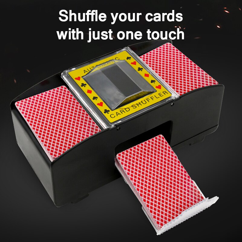 Automatisk poker kort shuffler elektronisk poker kort blande maskine batteridrevne kort spilleværktøj til casino poker