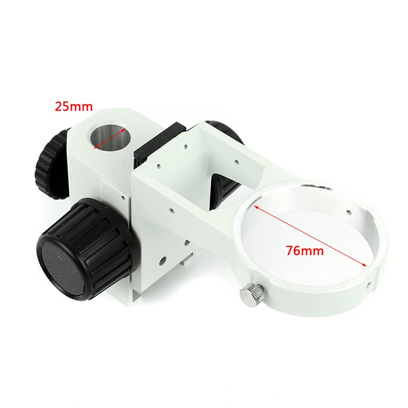 Soporte de microscopio estéreo Binocular Trinocular, accesorios de soporte, soporte de plataforma, Base de mesa de trabajo: 25mm Holder White