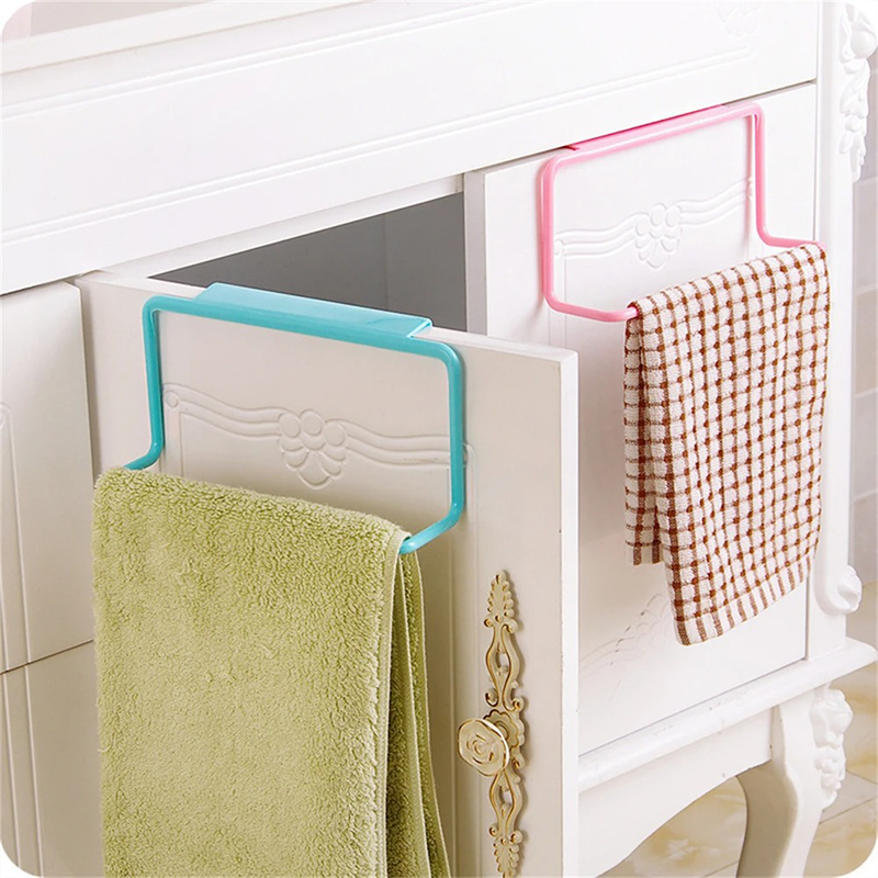 Kitchen Supplies Facilities Towel Rack Seamless Rag Hanger Towel Bar Dishwashing Towel Multi-Purpose Cupboard Storage Rack