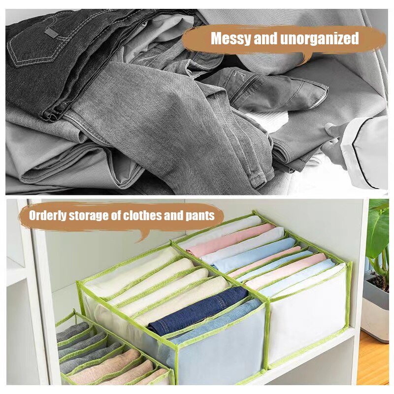 Home Foldable Clothes Closet Organizer Drawer Jeans Shirt Storage Boxs Cabinet organizer drawers Washable