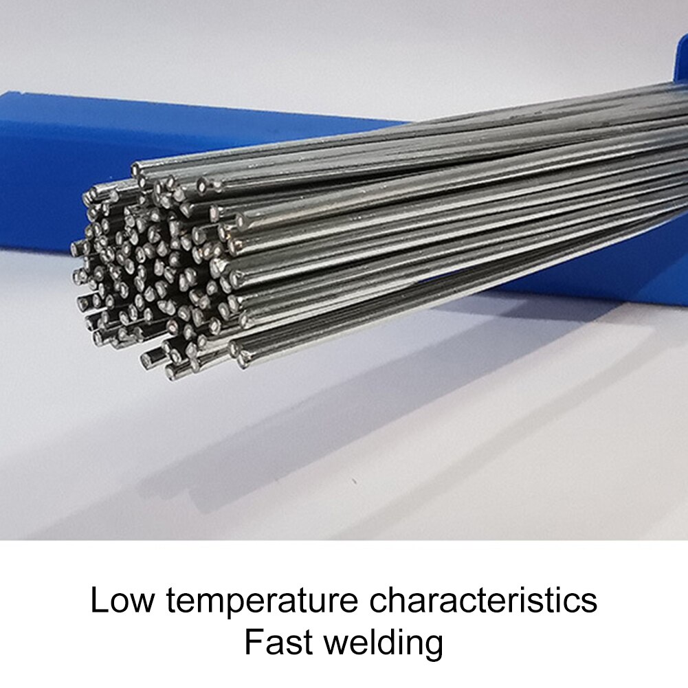 Barras de soldadura de aluminio de baja temperatura, barras de soldadura fáciles de fundir, varilla de alambre con núcleo, 10 piezas