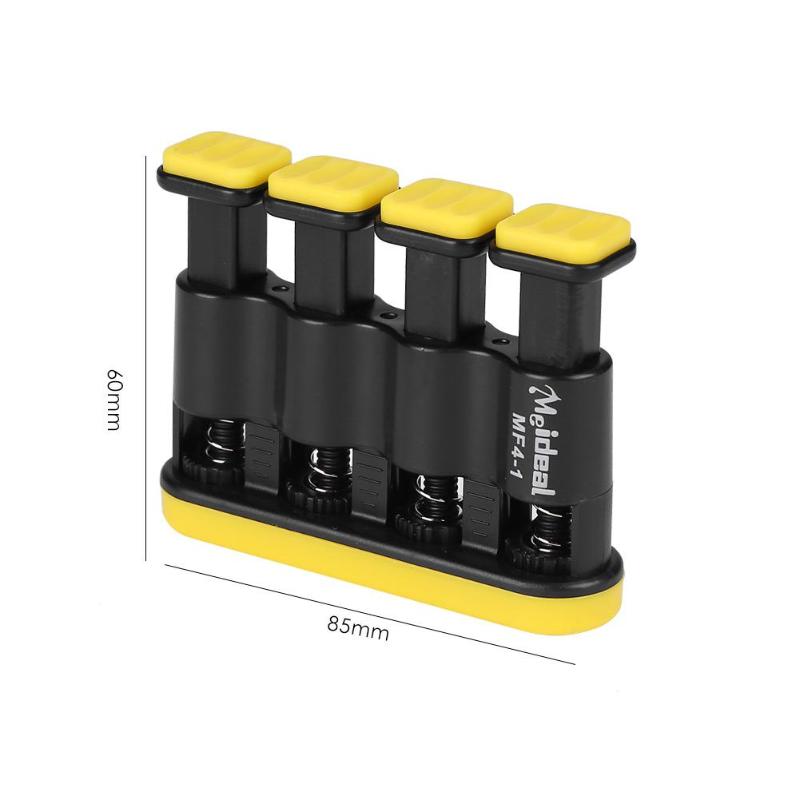 ABS Guitar Finger Exerciser Piano Guitar Finger Power Train Hand Finger Trainig Adult Kids Grip Exerciser Exerciser Equipments: Black