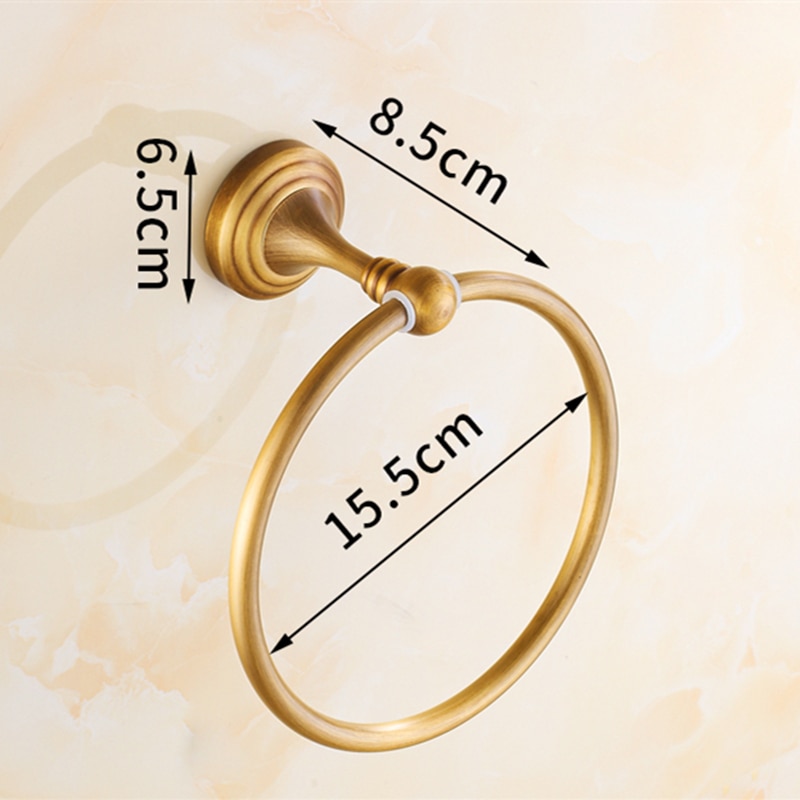Ensemble d'accessoires de salle de bain en laiton brossé, ensemble d'accessoires de salle de bain solide, produits muraux, ensembles de matériel de bain Antique, brosse en Bronze huilé