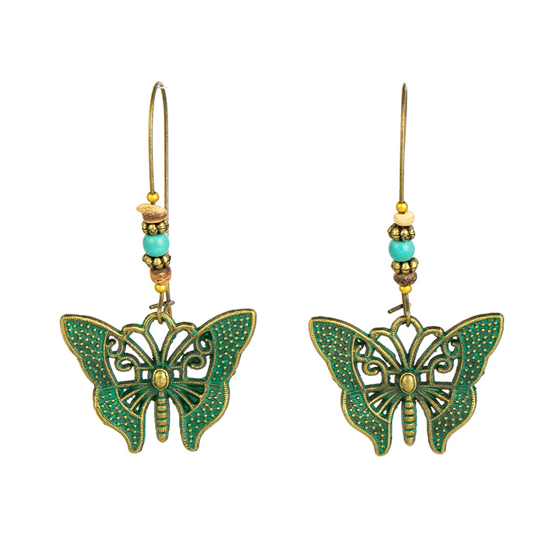 Orecchini pendenti da donna in lega di stile etnico bohemien Vintage: 1103
