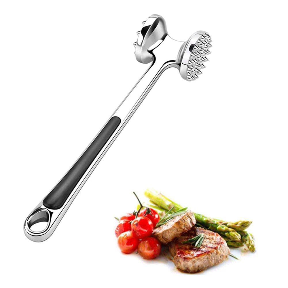 Meat Tenderizer Meat Hammer Chicken Pounder Non-slip Handle Double Sides Chicken Tenderizer Hammer Mallet Good Zinc Alloy