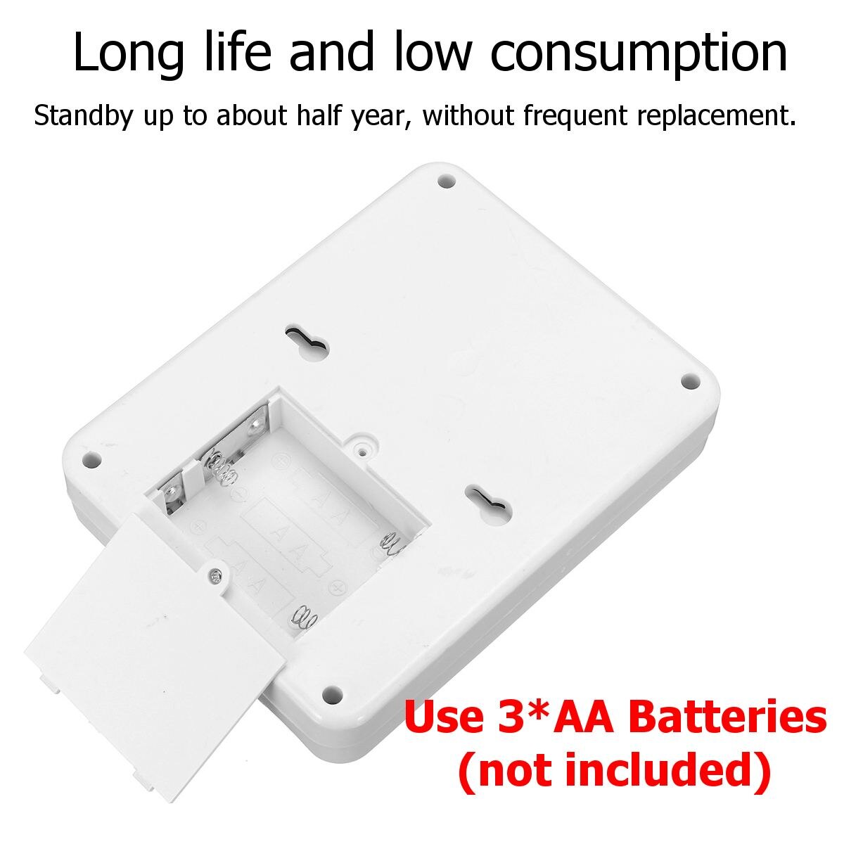 2pcs Wireless Motion Sensor Alarm with Security Keypad PIR Home Garage Shed Caravan white